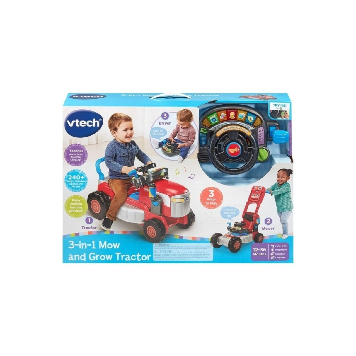 Vtech 3 In 1 Mow And Grow Tractor (English)